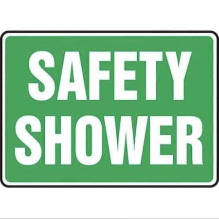 Accuform SAFETY SIGN SAFETY SHOWER 10 in  X 14 in MFSD571XP